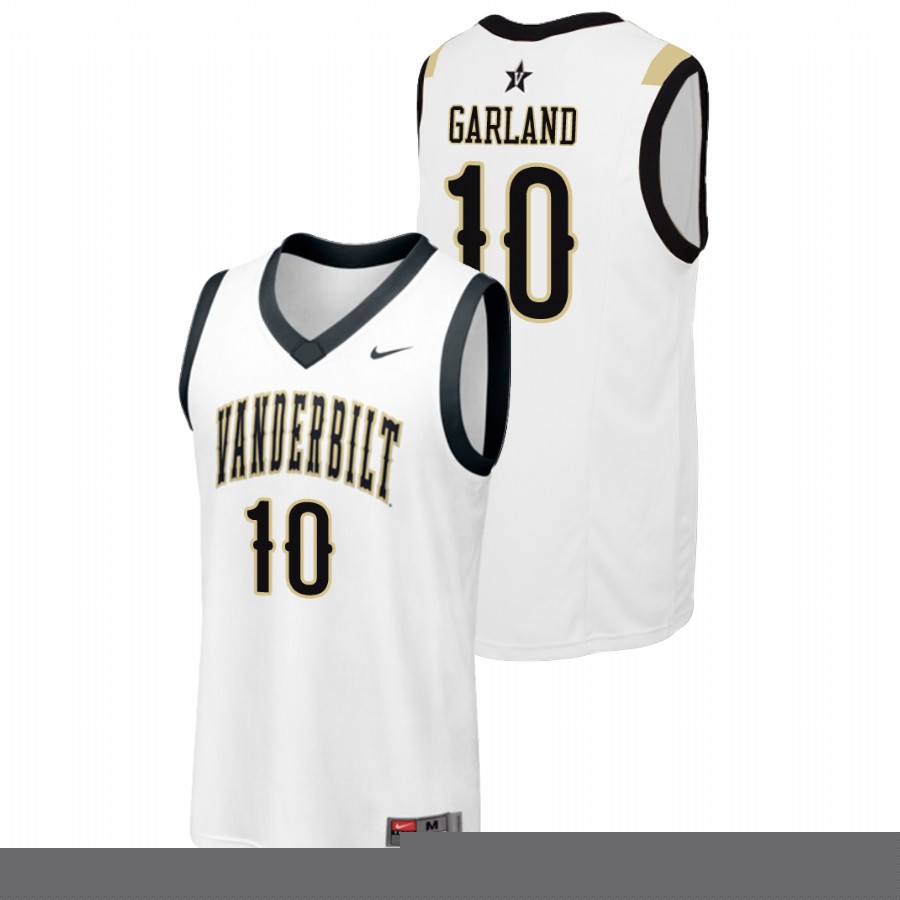 men's vanderbilt commodores darius garland white replica college basketball jersey