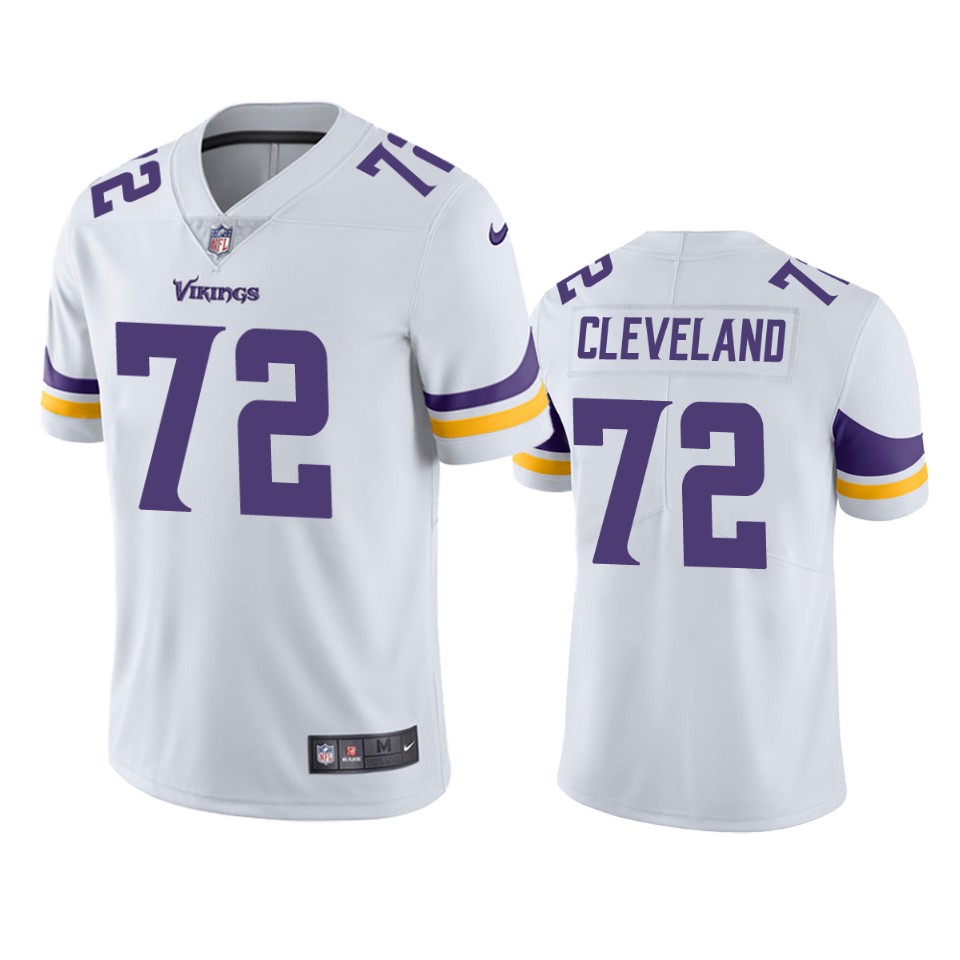 men's vikings ezra cleveland white vapor limited jersey