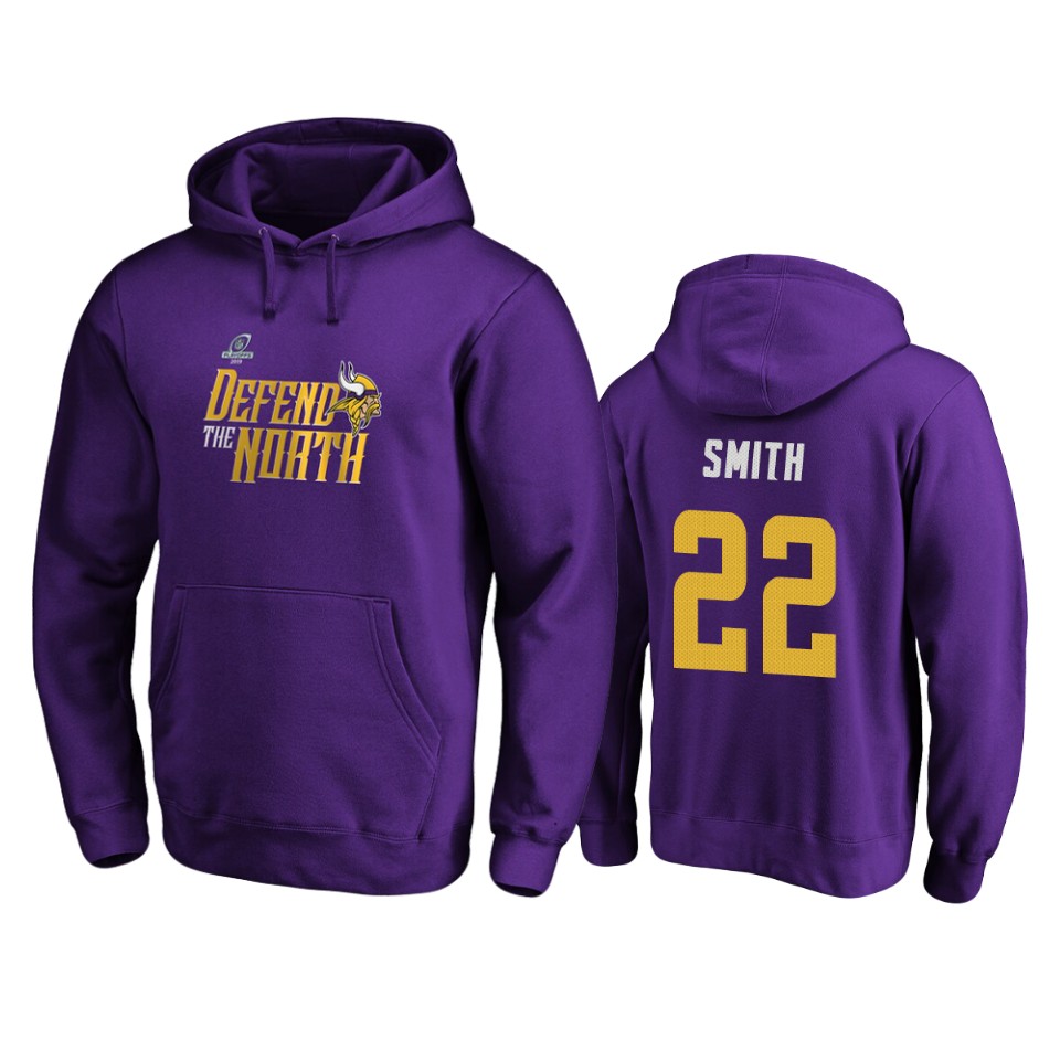 men's vikings harrison smith purple 2019 nfl playoffs hometown checkdown pullover hoodie