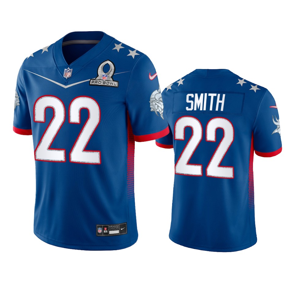men's vikings harrison smith royal game 2022 nfc pro bowl jersey