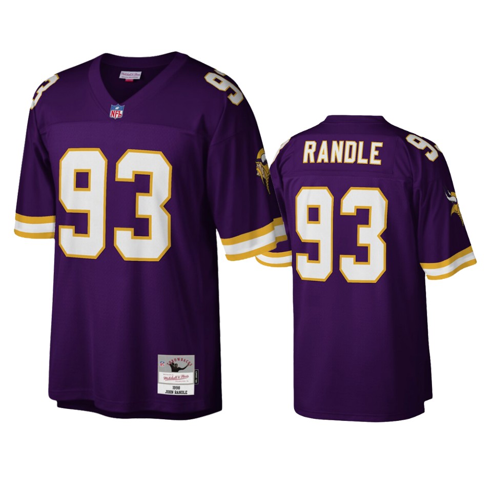 men's vikings john randle purple legacy replica jersey