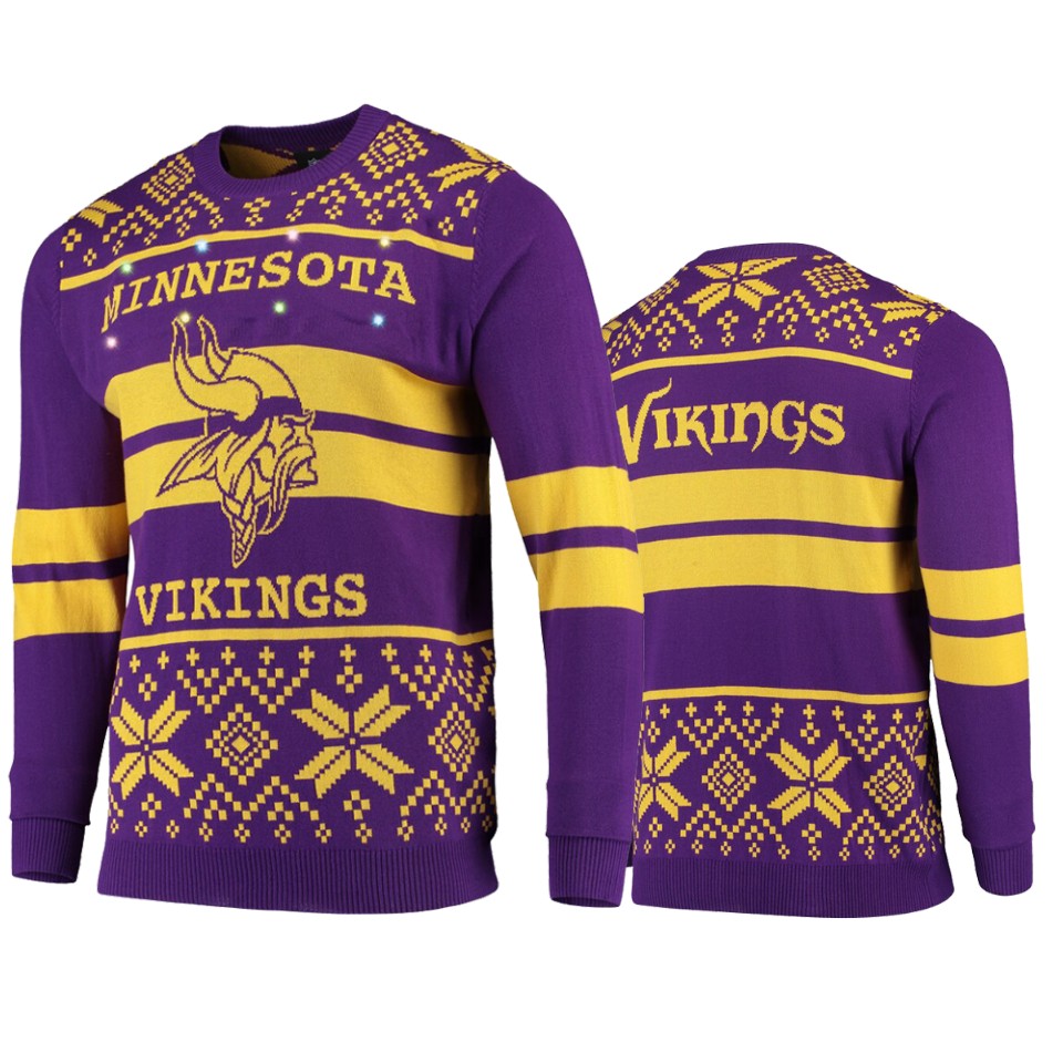 men's vikings purple 2019 ugly christmas sweater