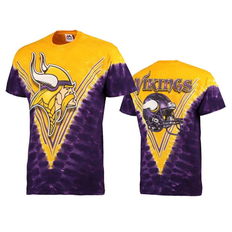 men's vikings purple tie dye premium t shirt