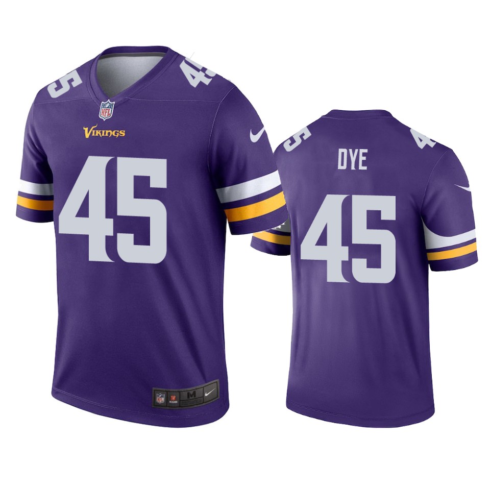 men's vikings troy dye purple legend jersey