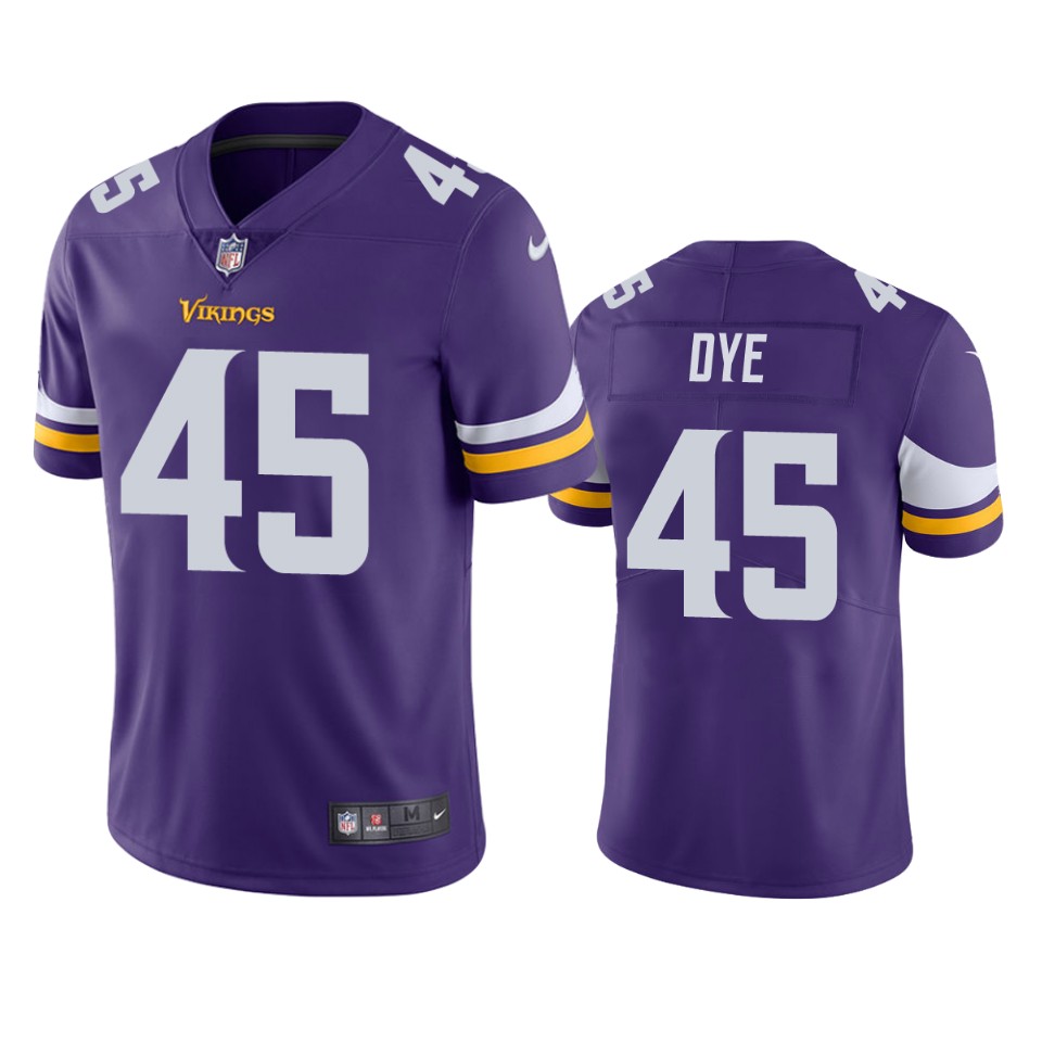 men's vikings troy dye purple vapor untouchable limited jersey