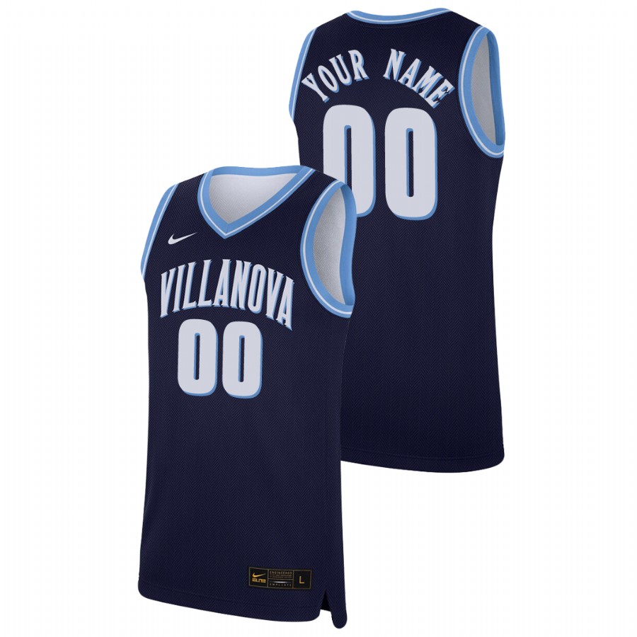 men's villanova wildcats custom 2019 20 college baketball replica navy jersey
