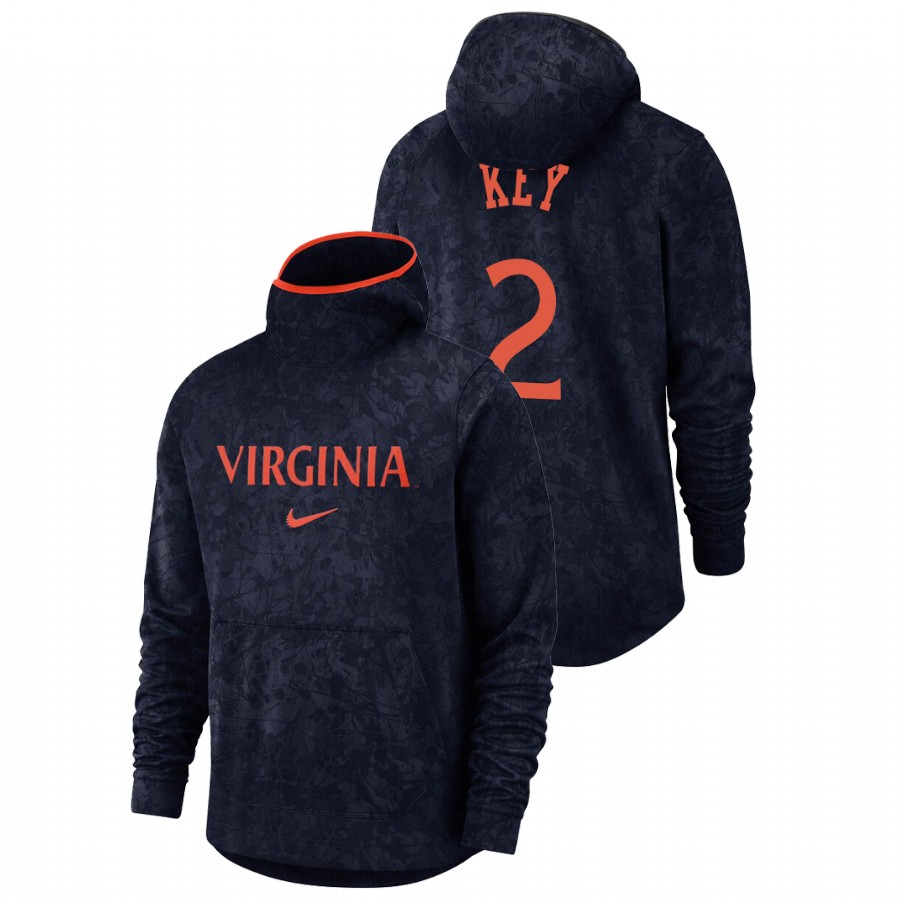 men's virginia cavaliers braxton key team logo pullover navy basketball spotlight hoodie