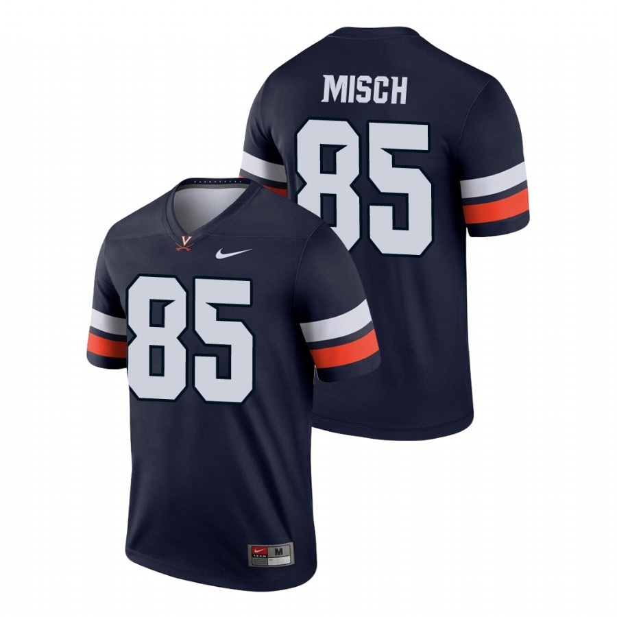 men's virginia cavaliers grant misch navy legend football jersey