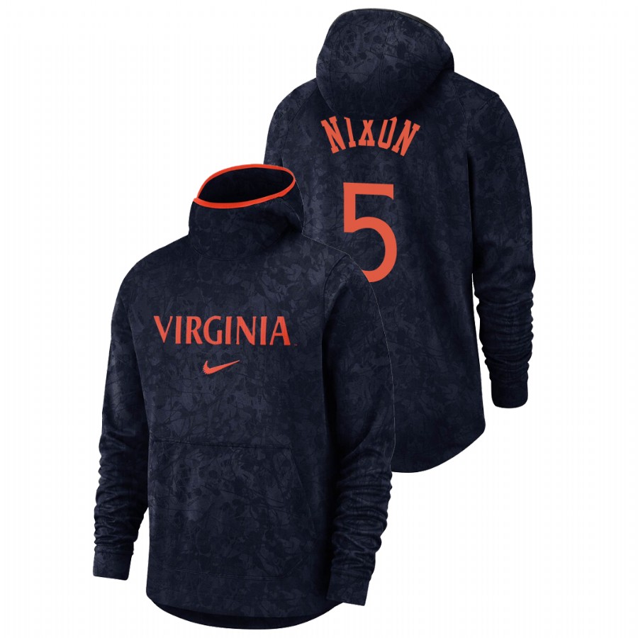 men's virginia cavaliers jayden nixon team logo pullover navy basketball spotlight hoodie