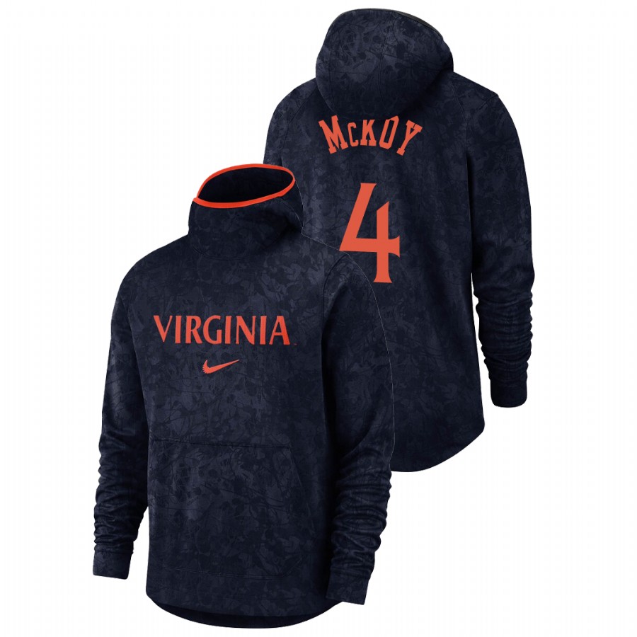 men's virginia cavaliers justin mckoy team logo pullover navy basketball spotlight hoodie