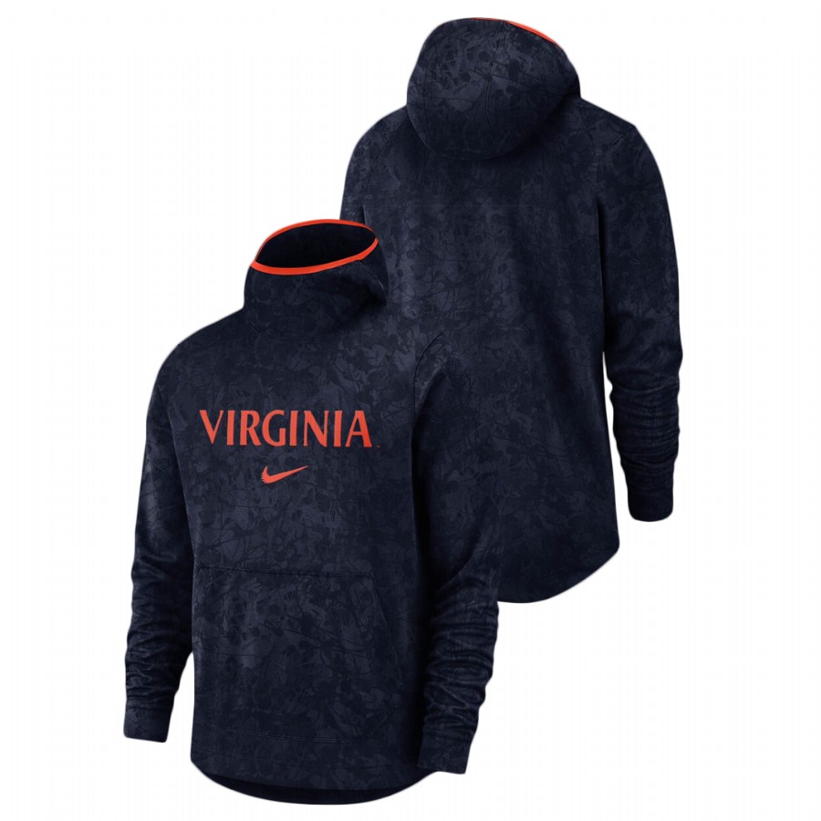 men's virginia cavaliers navy basketball spotlight team logo hoodie