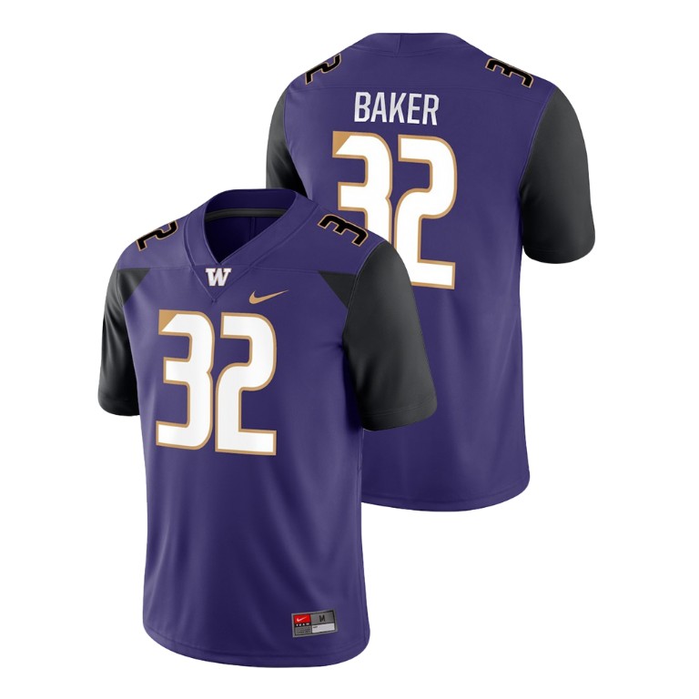 men's washington huskies 32 budda baker purple game college football jersey