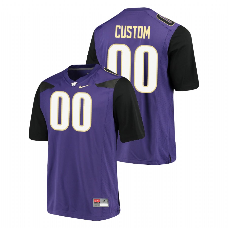 men's washington huskies custom purple alumni football game jersey