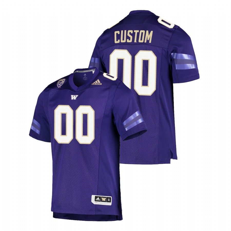 men's washington huskies custom purple college football game jersey