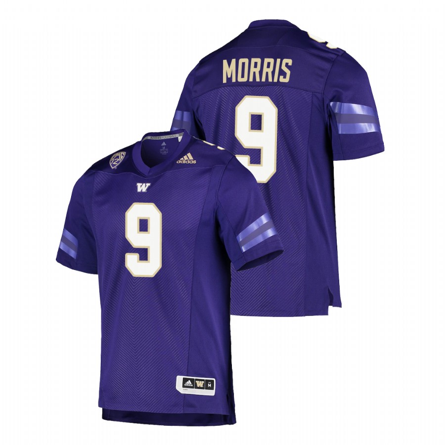 men's washington huskies dylan morris purple college football game jersey
