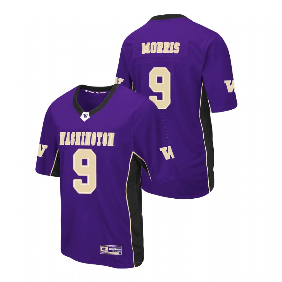 men's washington huskies dylan morris purple max power football jersey