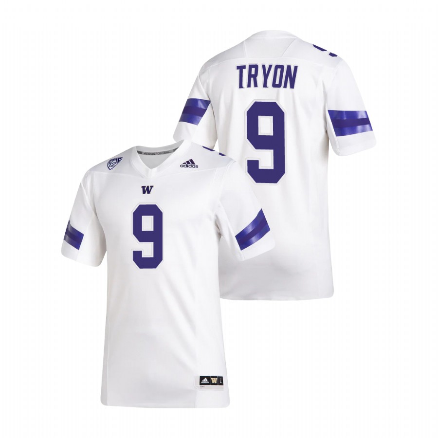 men's washington huskies joe tryon white premier football jersey
