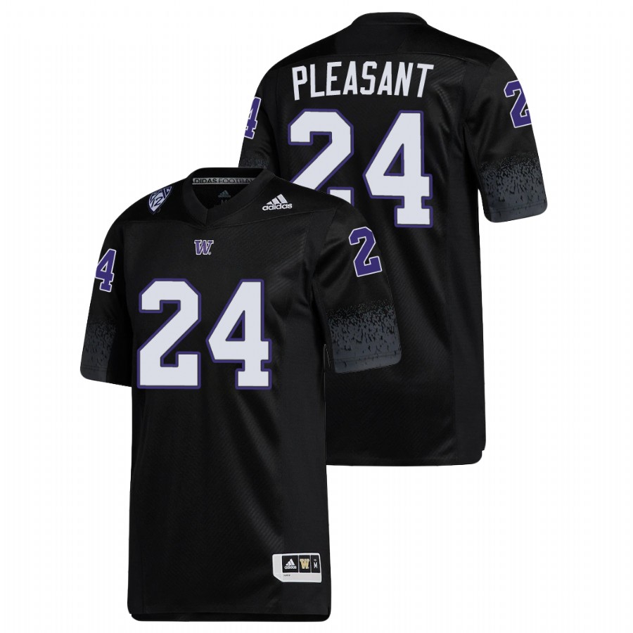 men's washington huskies kamari pleasant black premier football jersey