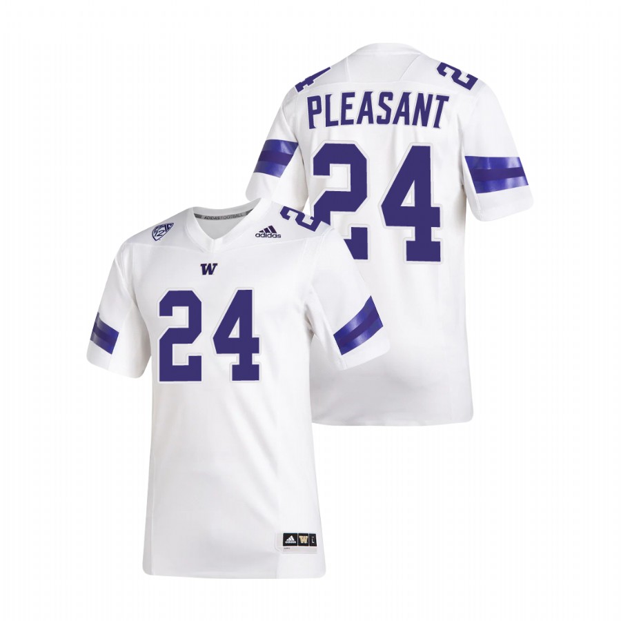 men's washington huskies kamari pleasant white premier football jersey