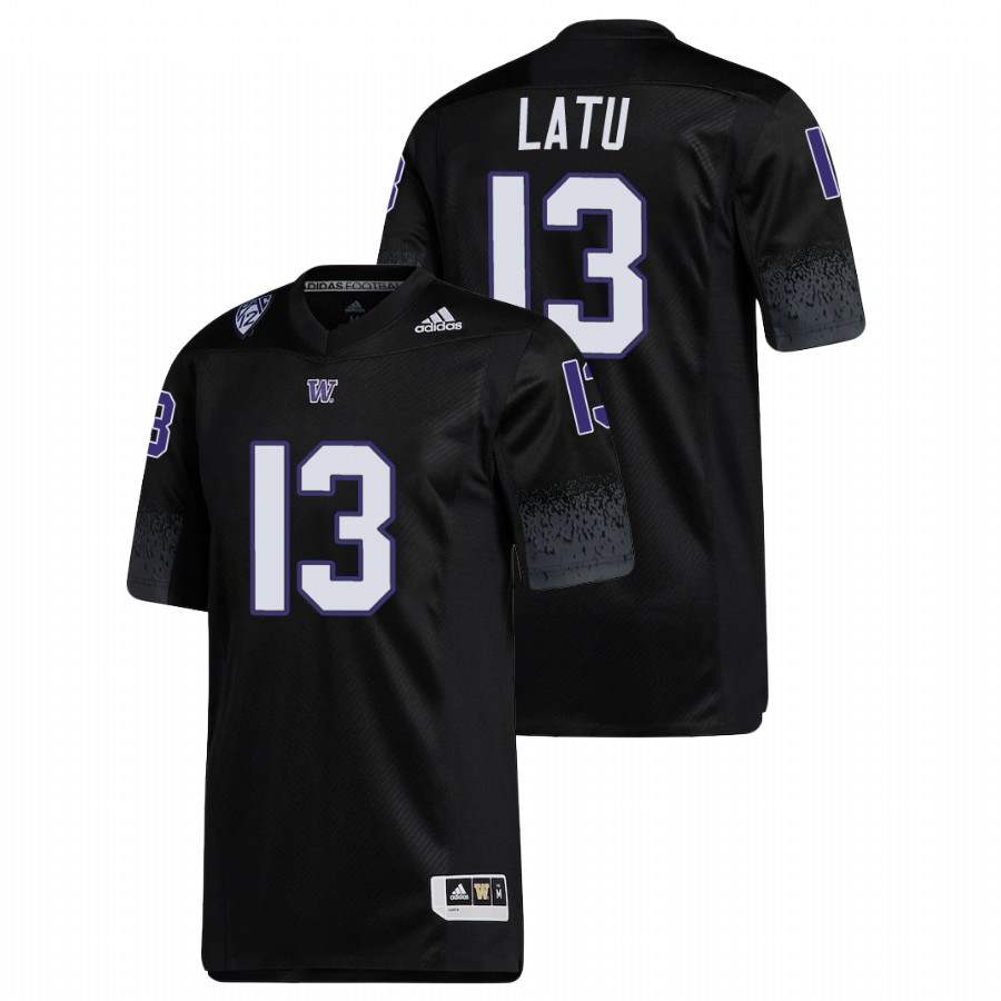 men's washington huskies laiatu latu black premier football jersey