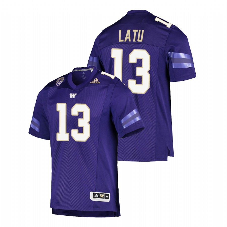 men's washington huskies laiatu latu purple college football game jersey