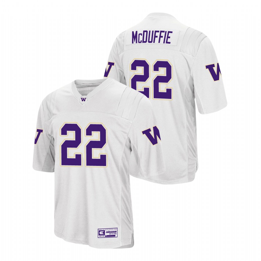 men's washington huskies trent mcduffie white college football jersey