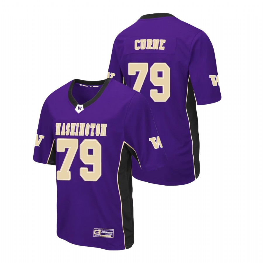 men's washington huskies victor curne purple max power football jersey