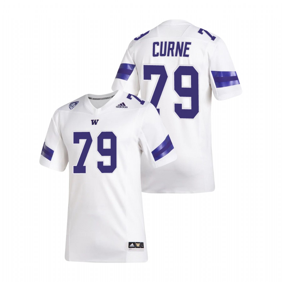 men's washington huskies victor curne white premier football jersey
