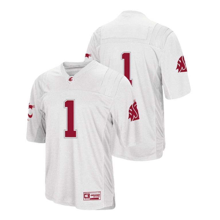 men's washington state cougars 1 white college football colosseum jersey
