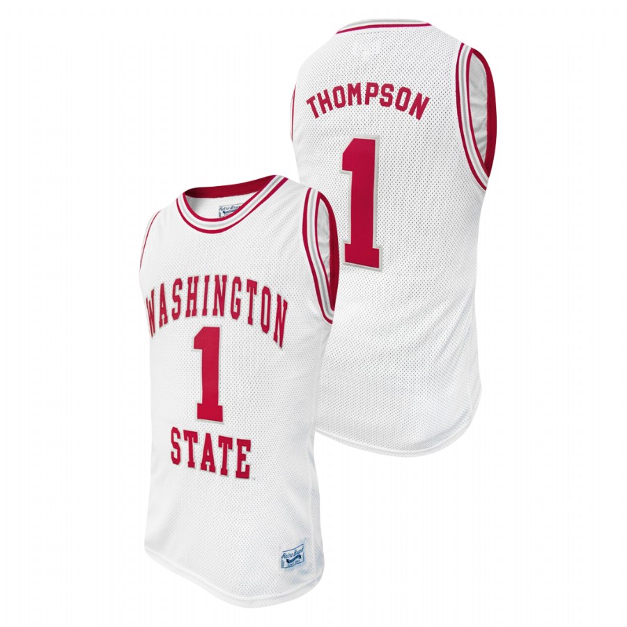 men's washington state cougars klay thompson white alumni basketball jersey