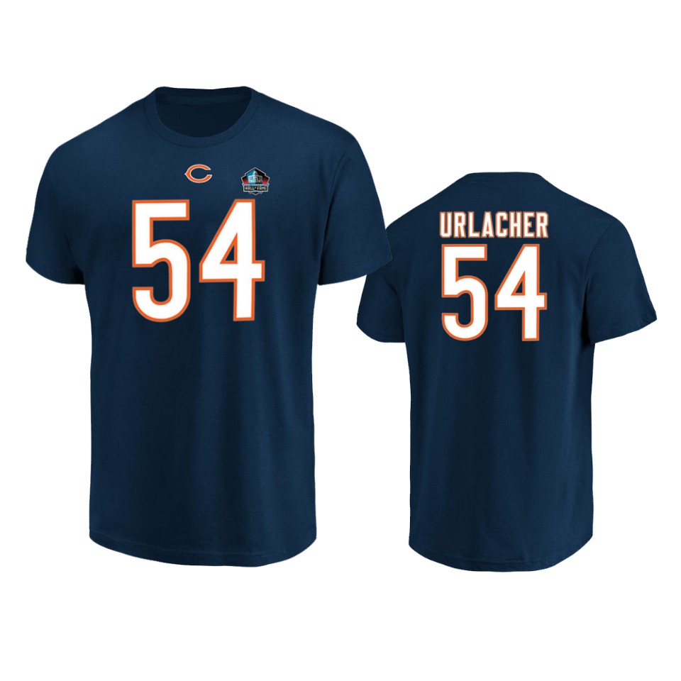 men bears brian urlacher navy inductee player t shirt