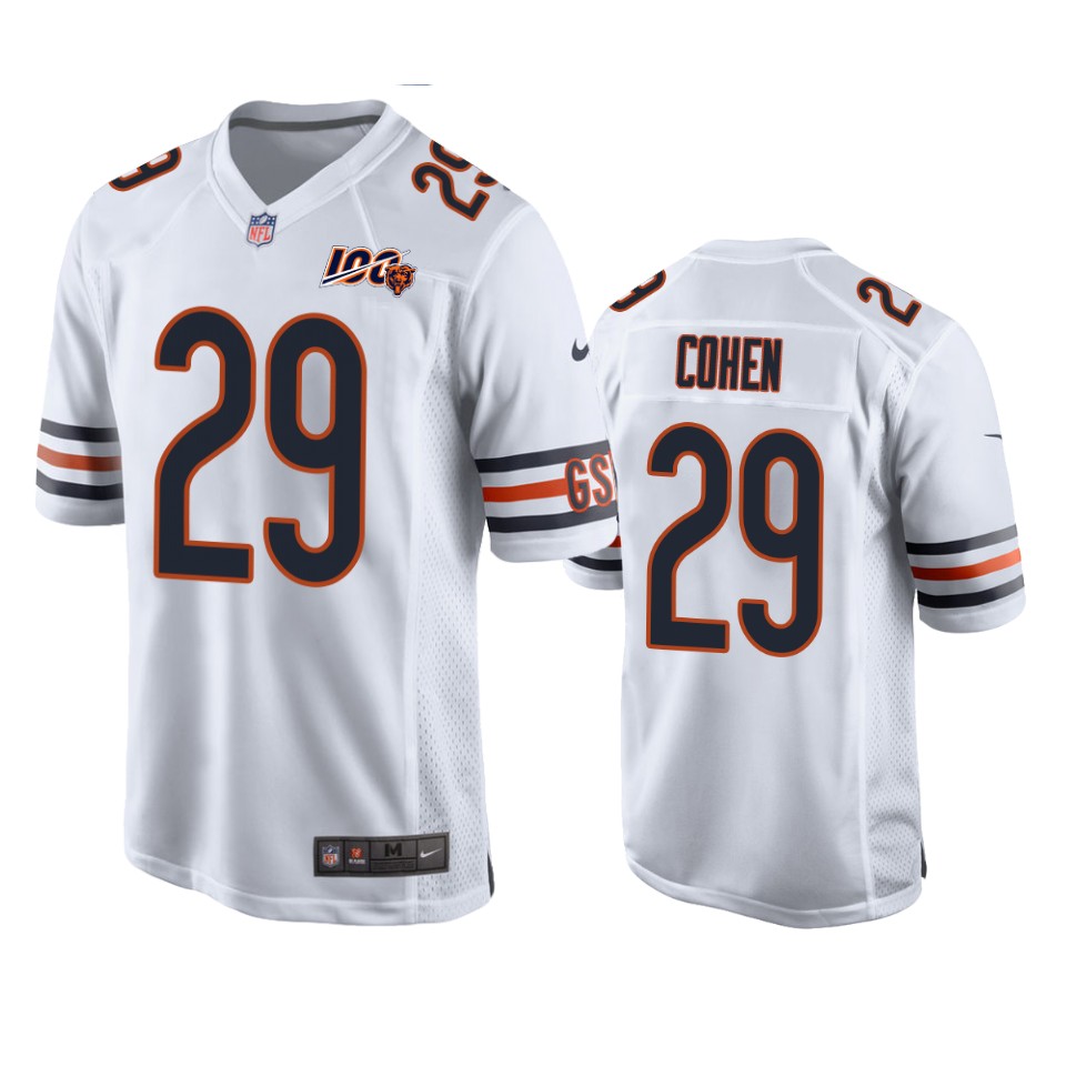 men bears tarik cohen white 100th anniversary game jersey