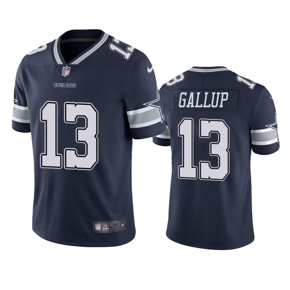men cowboys michael gallup navy vapor untouchable limited jersey