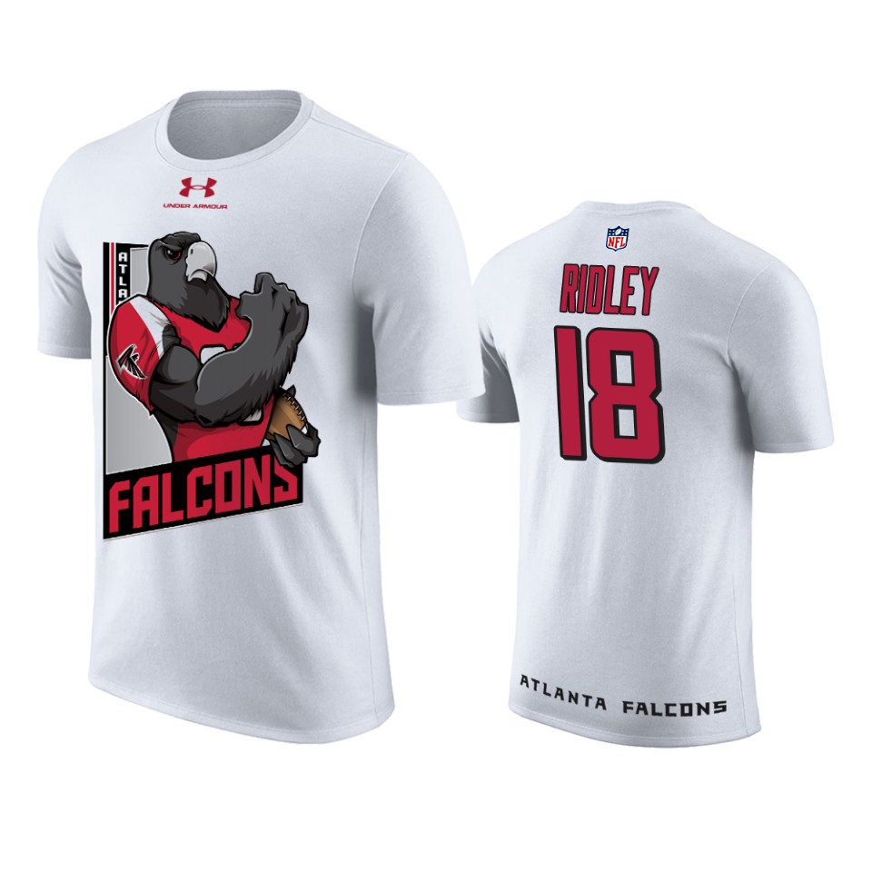 men-falcons-calvin-ridley-white-cartoon-and-comic-t-shirt