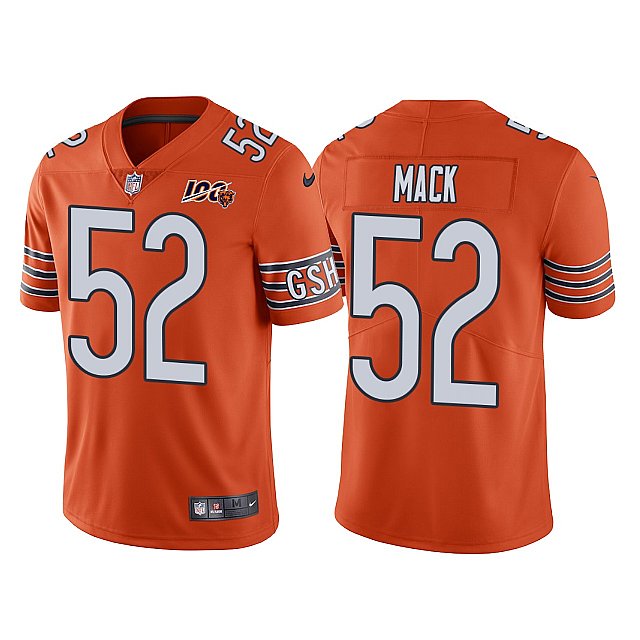 men-khalil-mack-chicago-bears-100th-anniversary-orange-vapor-limited-jersey-middle