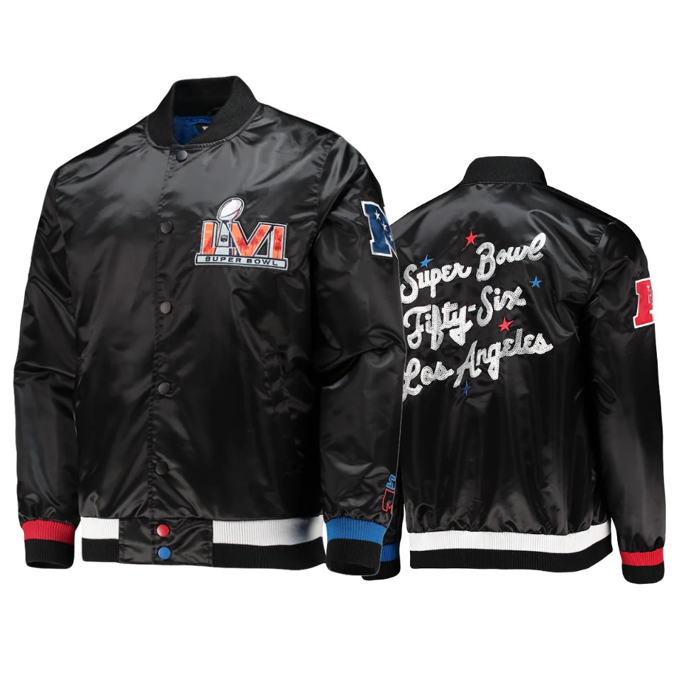 men los angeles rams black starter x msx by michael strahan jacket 0a
