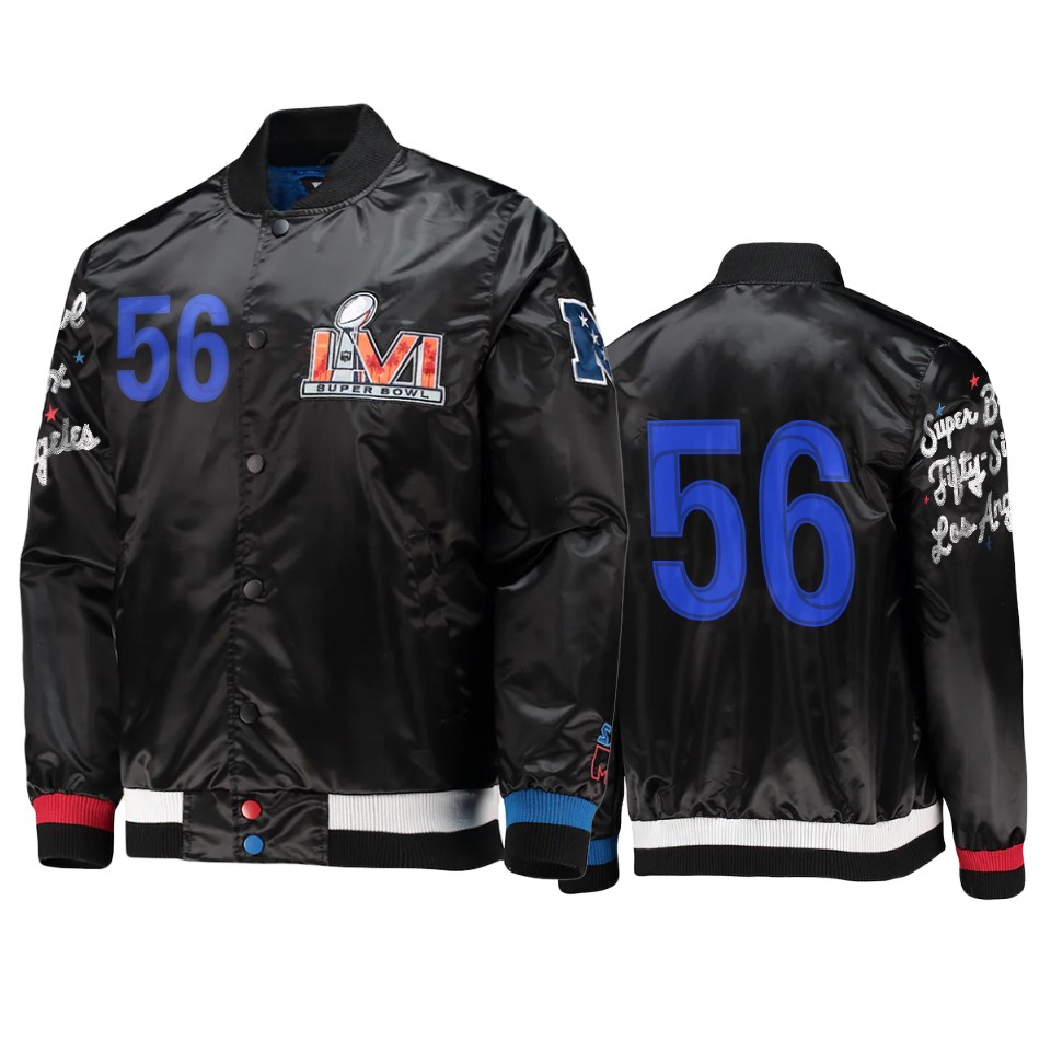 men los angeles rams black starter x msx by michael strahan jacket