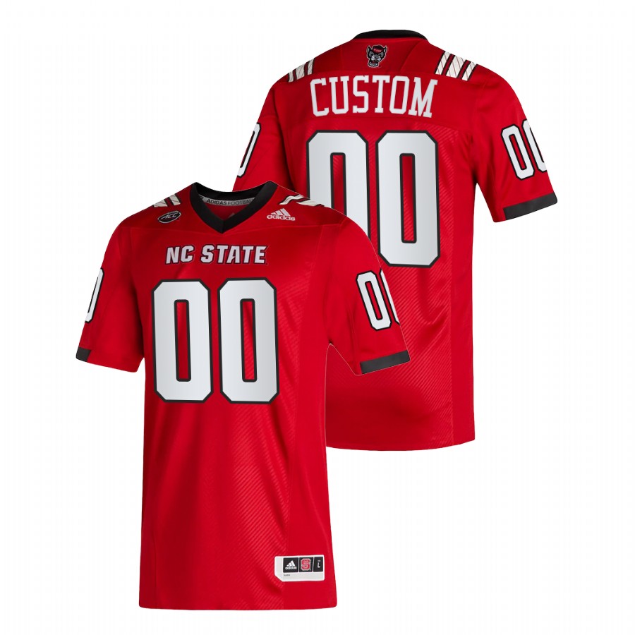men nc state wolfpack custom 2021 22 college football red jersey