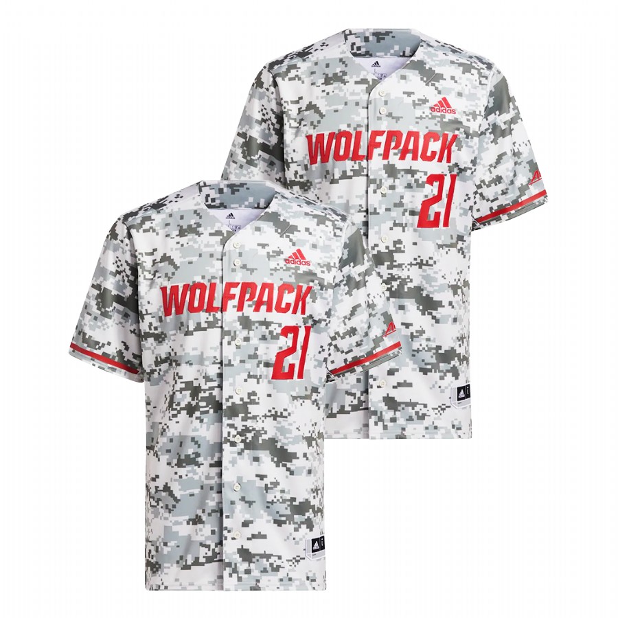 men nc state wolfpack custom replica college baseball camo jersey