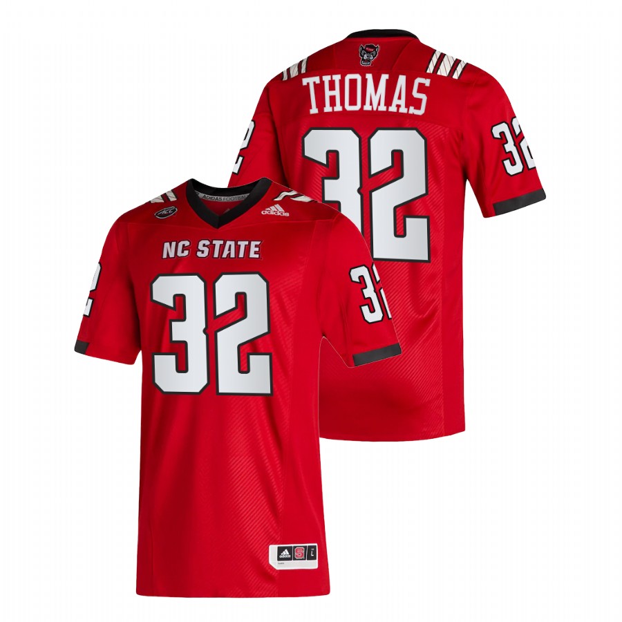 men nc state wolfpack drake thomas   college football red jersey