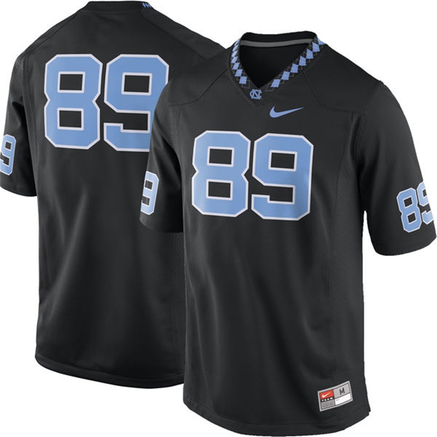 men north carolina tar heels black 89 ncaa premier football jersey