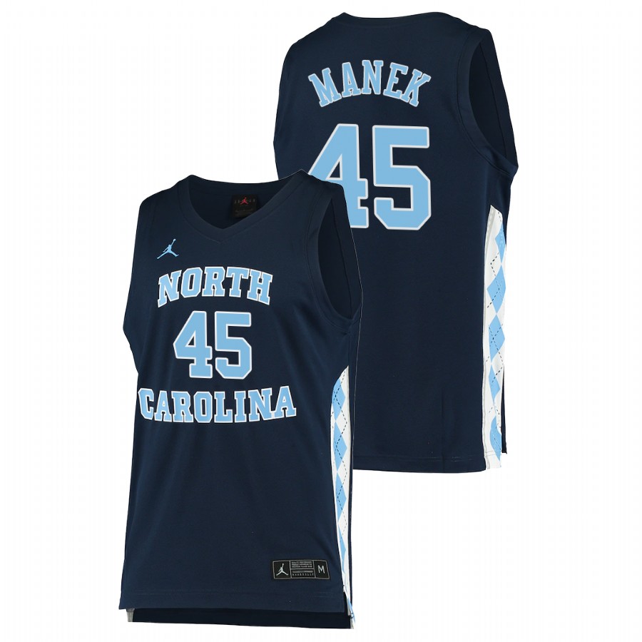 men north carolina tar heels brady manek 2022 alternate college basketball navy jersey