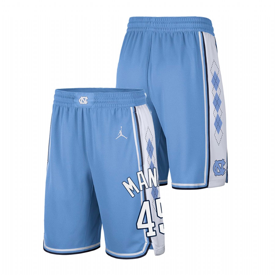 men north carolina tar heels brady manek college basketball blue shorts