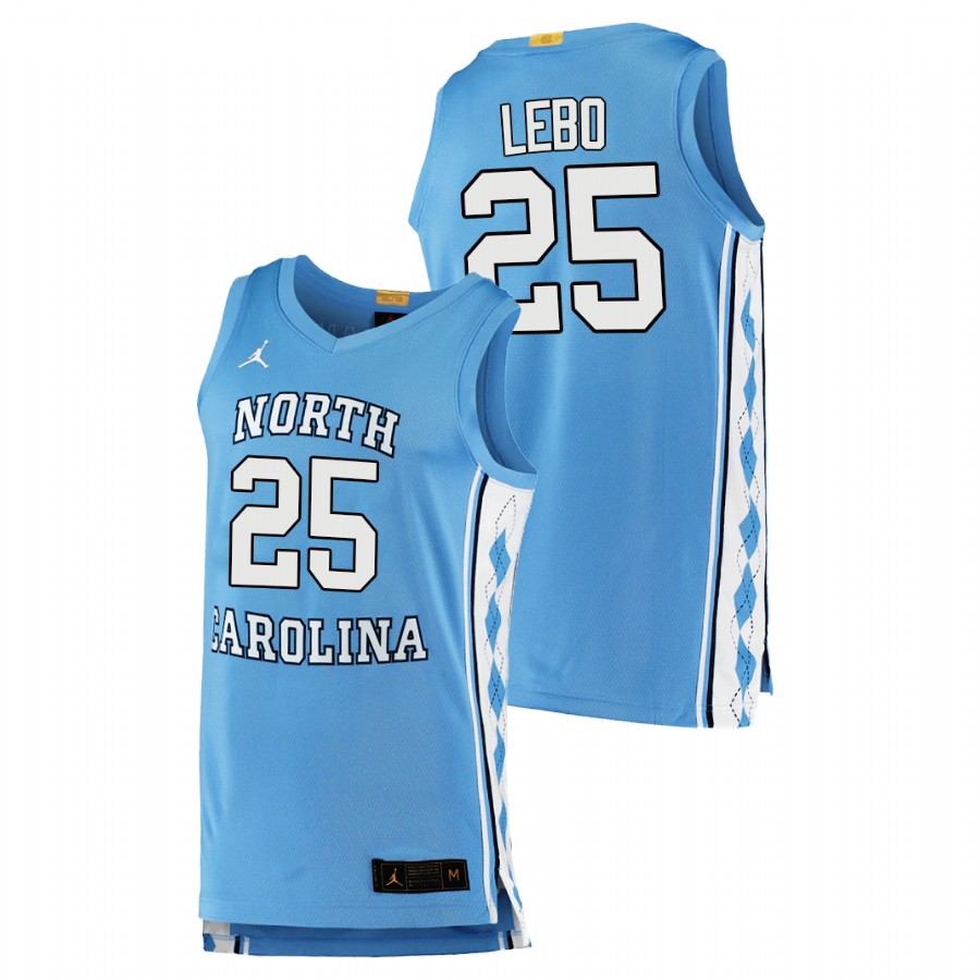 men north carolina tar heels creighton lebo 2020 21 college basketball authentic blue jersey