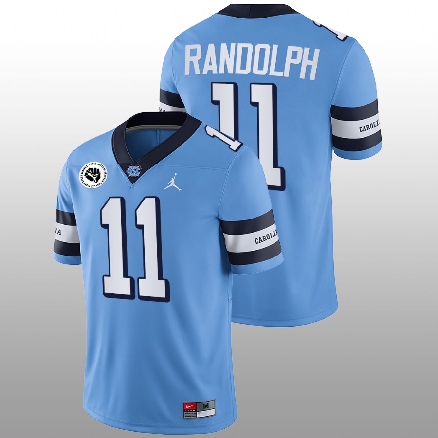 men north carolina tar heels julien randolph 2022 college football blue jersey