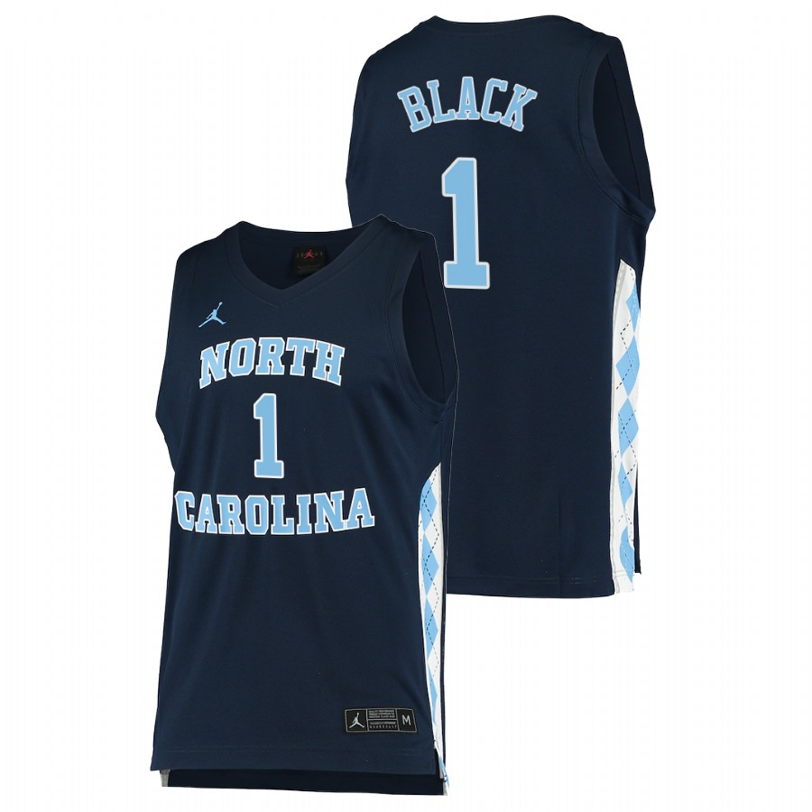 men north carolina tar heels leaky black 2020 21 alternate college basketball navy jersey