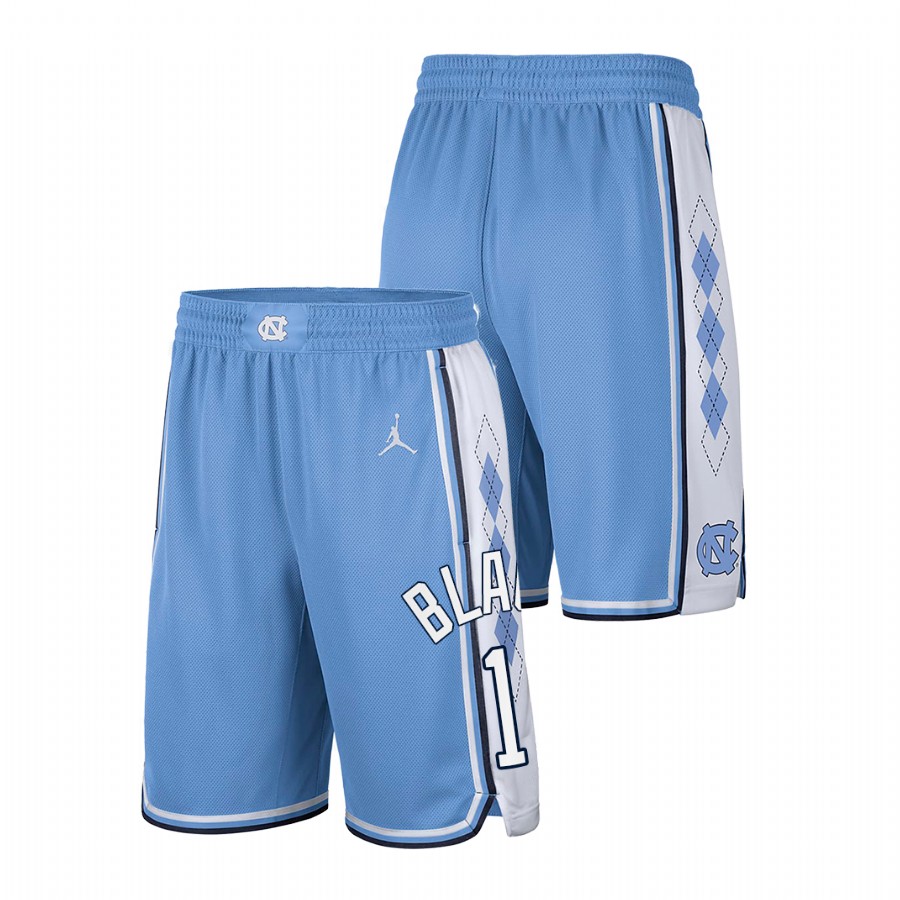 men north carolina tar heels leaky black college basketball blue shorts