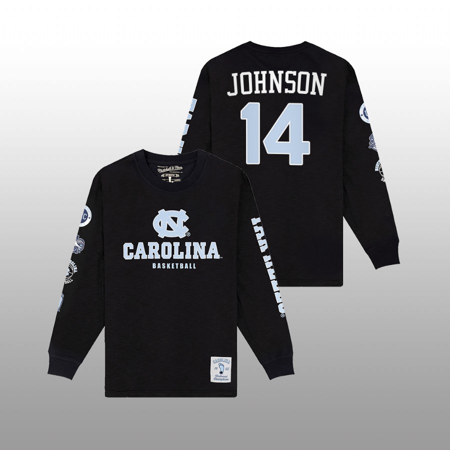 men north carolina tar heels puff johnson black ncaa basketball fadad t shirt