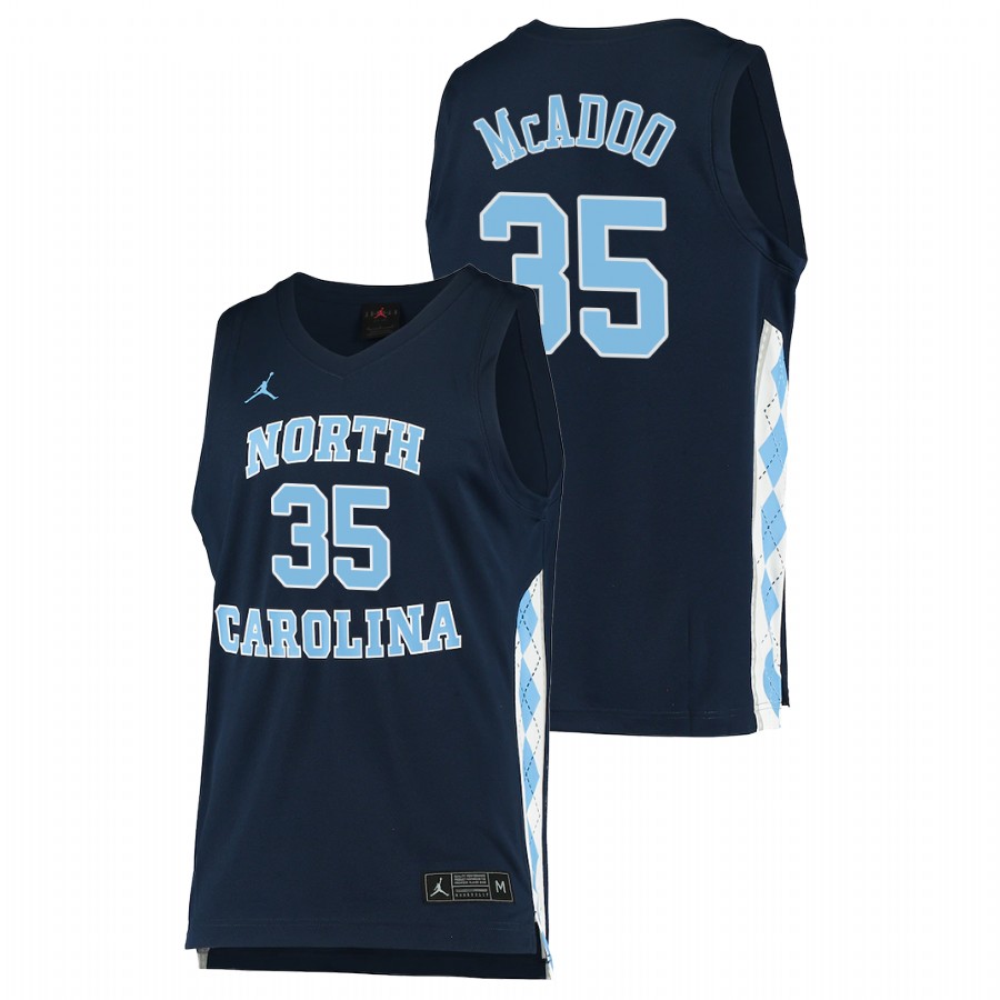 men north carolina tar heels ryan mcadoo 2020 21 alternate college basketball navy jersey