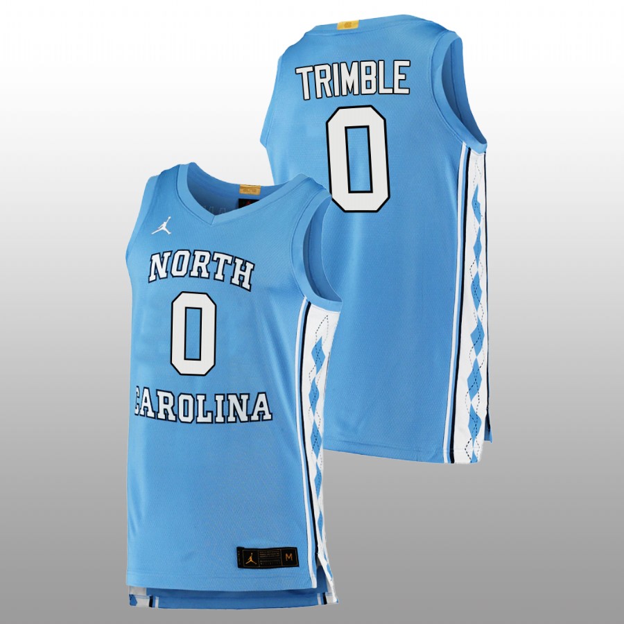 men north carolina tar heels seth trimble 2022 college basketball blue jersey